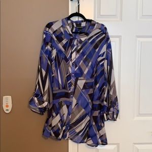 Ashley Stewart sheer blouse NWT!